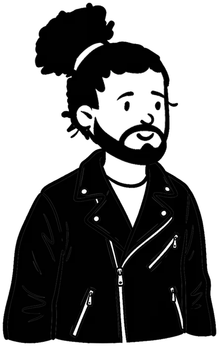 Illustrated portrait of Alvin Chen
